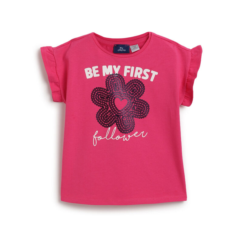 Girls Multicolor Printed T-shirt (Pack of 3) image number 4